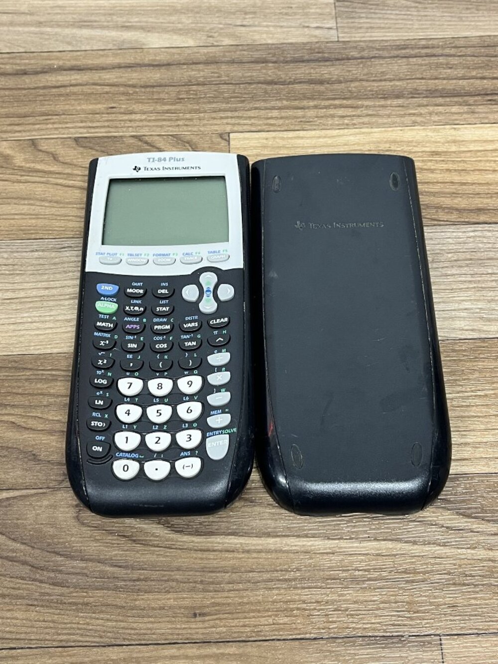 Texas Instruments TI-84 Plus Graphing Calculator Tested Working with Cover